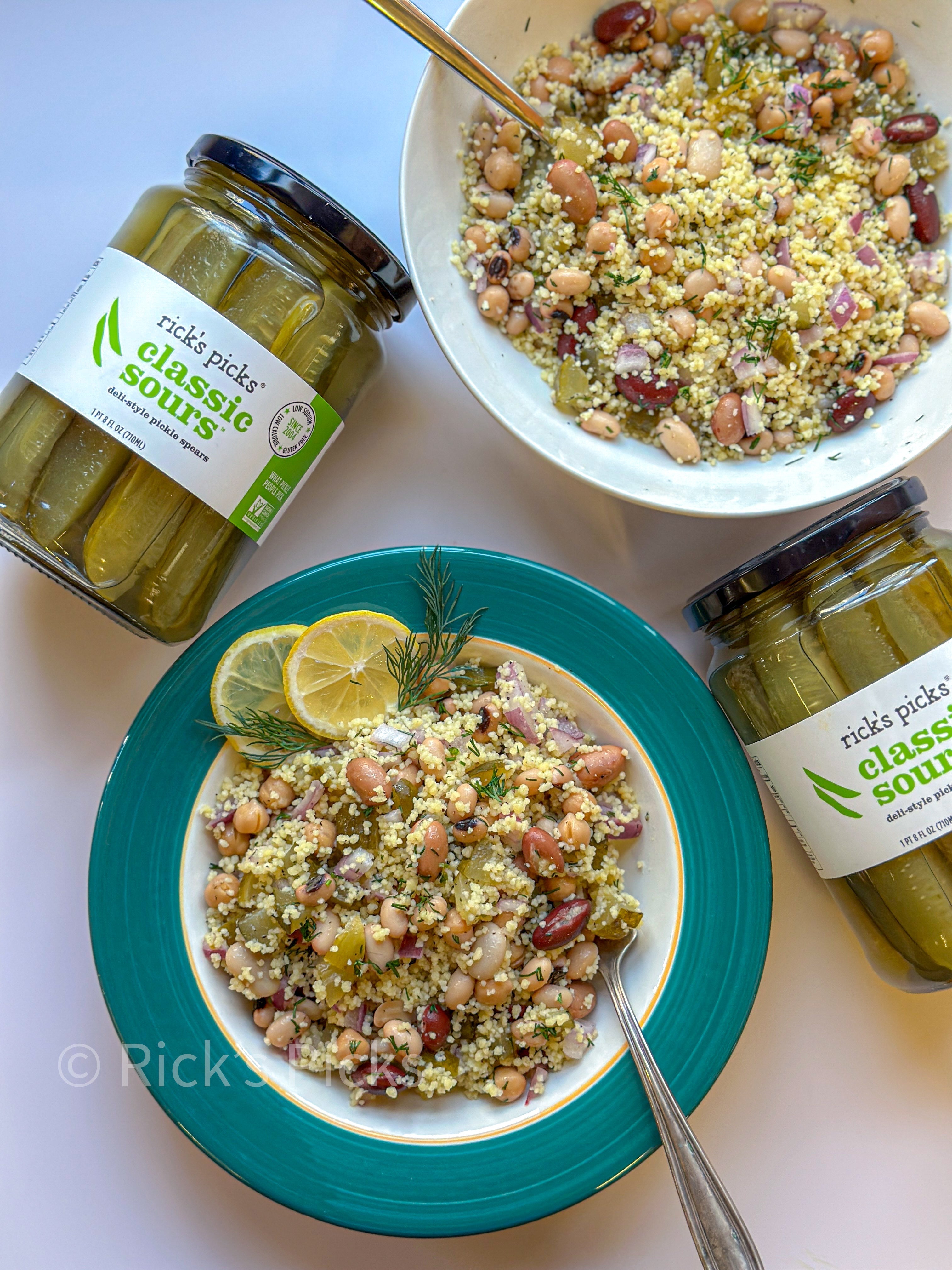 Rick's Picks Classic Sours Couscous Salad with Mixed Beans & Lemon-Dill Vinaigrette